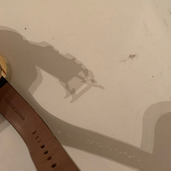 Michael Kors Black Leather Watch - Picture 8 of 11